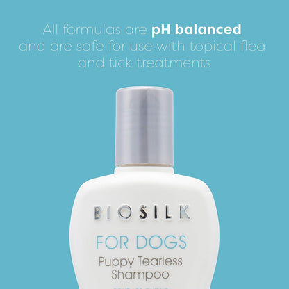 for Dogs Puppy Tearless Shampoo, Gentle Dog Wash with Silk Proteins, Paraben and Sulfate Free Formula Helps Clean and Condition Coats for Puppies and Dogs, 12 Fl Oz