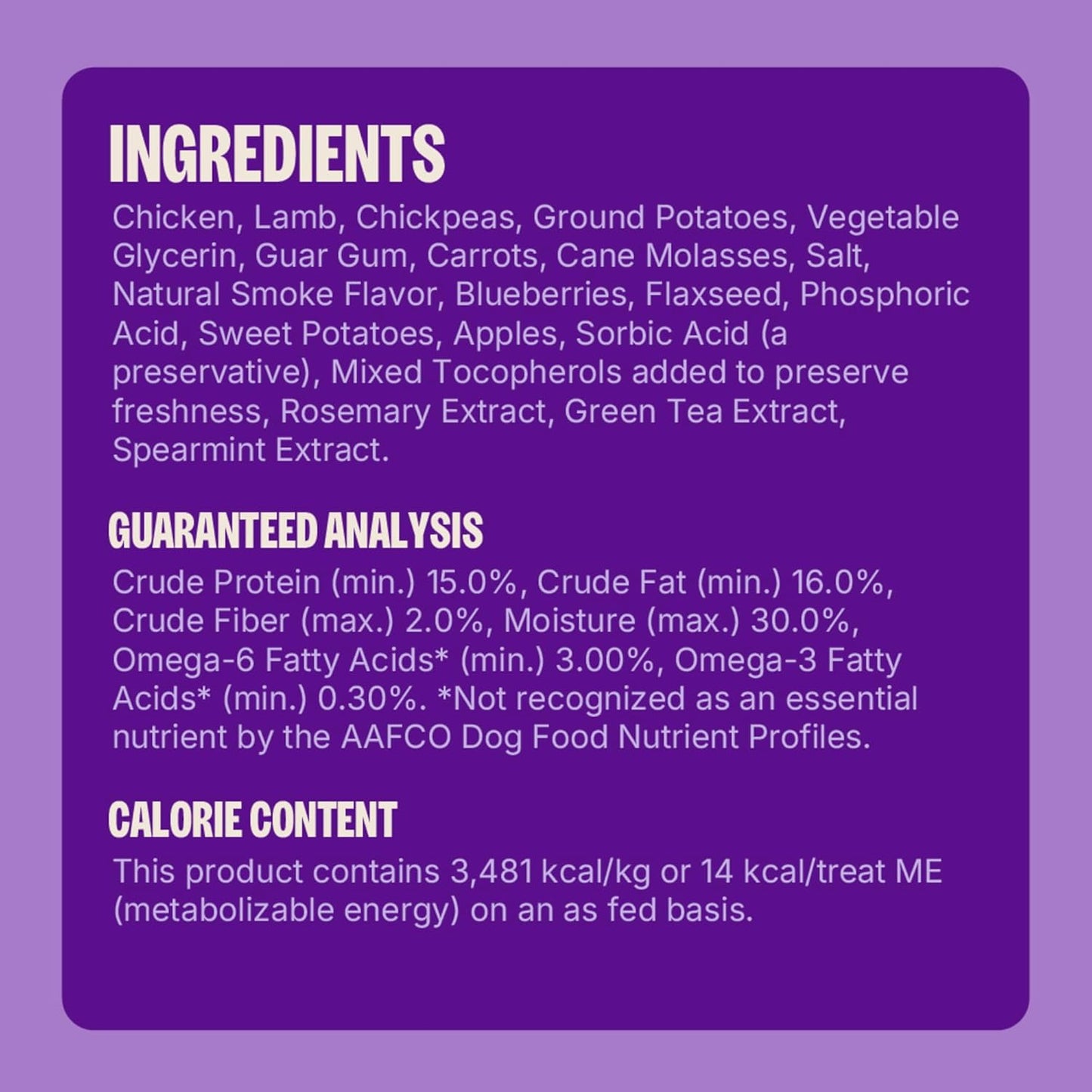 Rewarding Life Soft Dog Training Treats, Natural, Grain Free, Chicken and Lamb Recipe, 6 Oz Bag